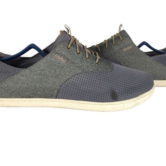 OluKai Men\'s Nohea Moku US 10 Gray Lace Up Flats Loafer Sneakers Shoes main image 14